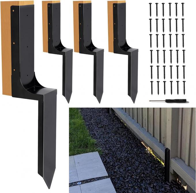 Fix Tilted or Broken Wood Fence Posts with Heavy Duty Steel Fence Post