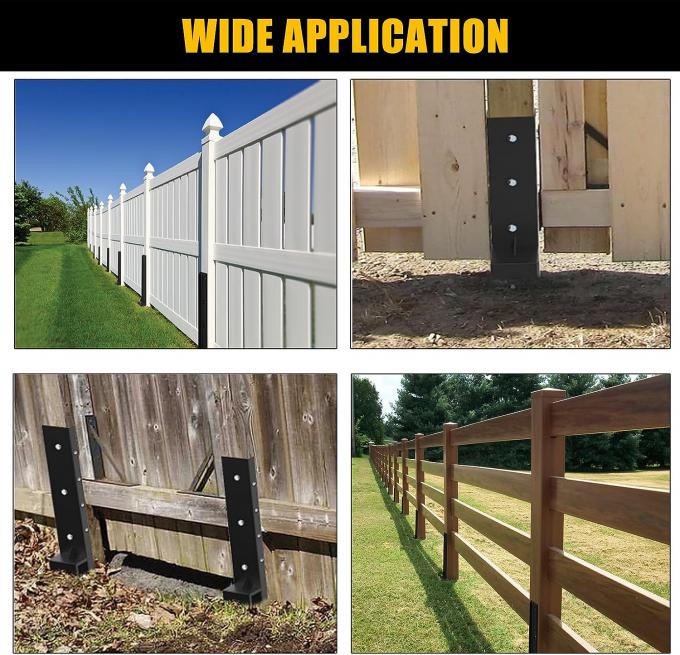 Fix Tilted or Broken Wood Fence Posts with Heavy Duty Steel Fence Post