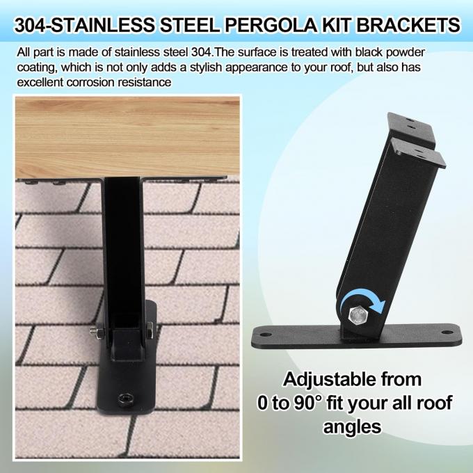 Pergula Beam Riser CE 16949 Certified Pergola Roof Riser Beam Bracket for Nonstandard Pergolas