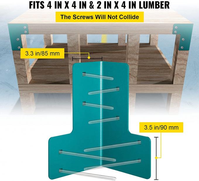 Joint Fastener For Desk Edge Box Wood Beam Silver Workbench Brackets ...