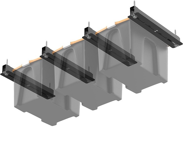 Totes Ceiling Storage Racks for Bins, Overhead Garage Storage Rack ...