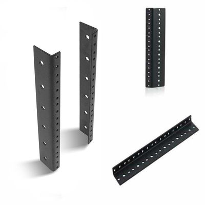 4U Vertical Mounting Rack With Rail Of Network Cabinet In Black Powder ...