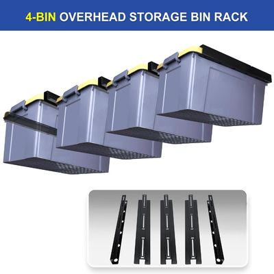 Heavy Duty Ceiling Bin Storage Rails Ceiling Mount Overhead Garage ...