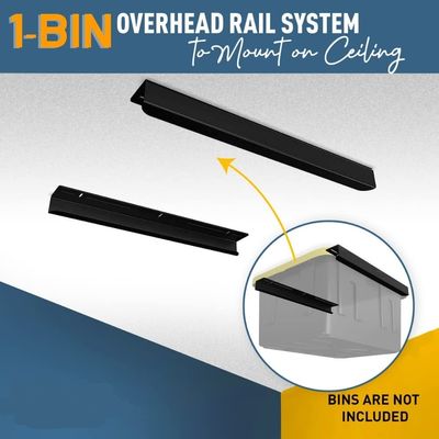 Overhead Bin Hat Rack Garage Overhead Bins Rack Ceiling Container Bins Rack Overhead Garage ...