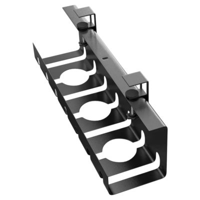 Office Table Raceway Electric Office Furniture 2023 2 Pack Under Desk Cable Tray with Clamp ...