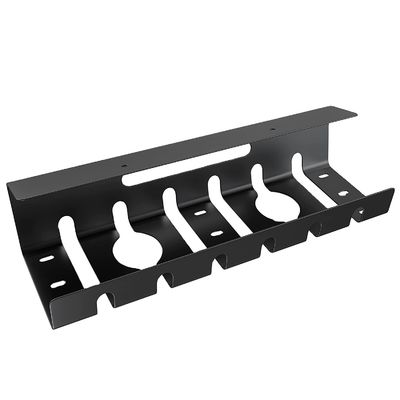 Black Cable Riser Table Black Steel Cable Tray for Office Meeting Table Under Desk Cable ...